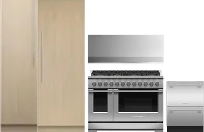 5 Piece Package Includes Refrigerator, Freezer, Range, Hood And Dishwasher